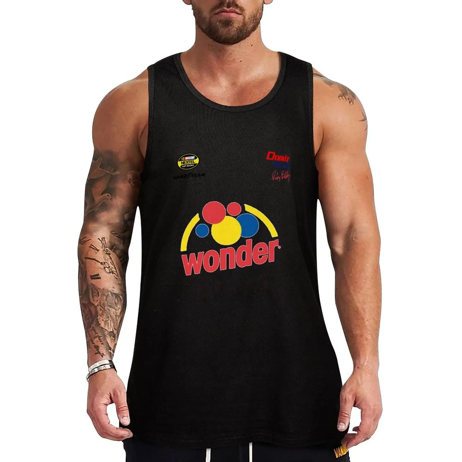 Ricky Bobby Talladega Nights Pit Crew Uniform Shirt Tank Top Men's sports t-shirt Men's clothing Body man