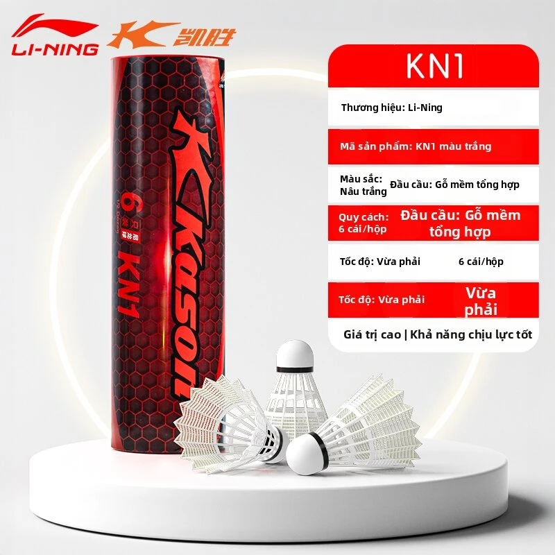 Cầu lông Li-Ning nhựa nylon tập luyện ngoài trời chống gió và bền bỉ