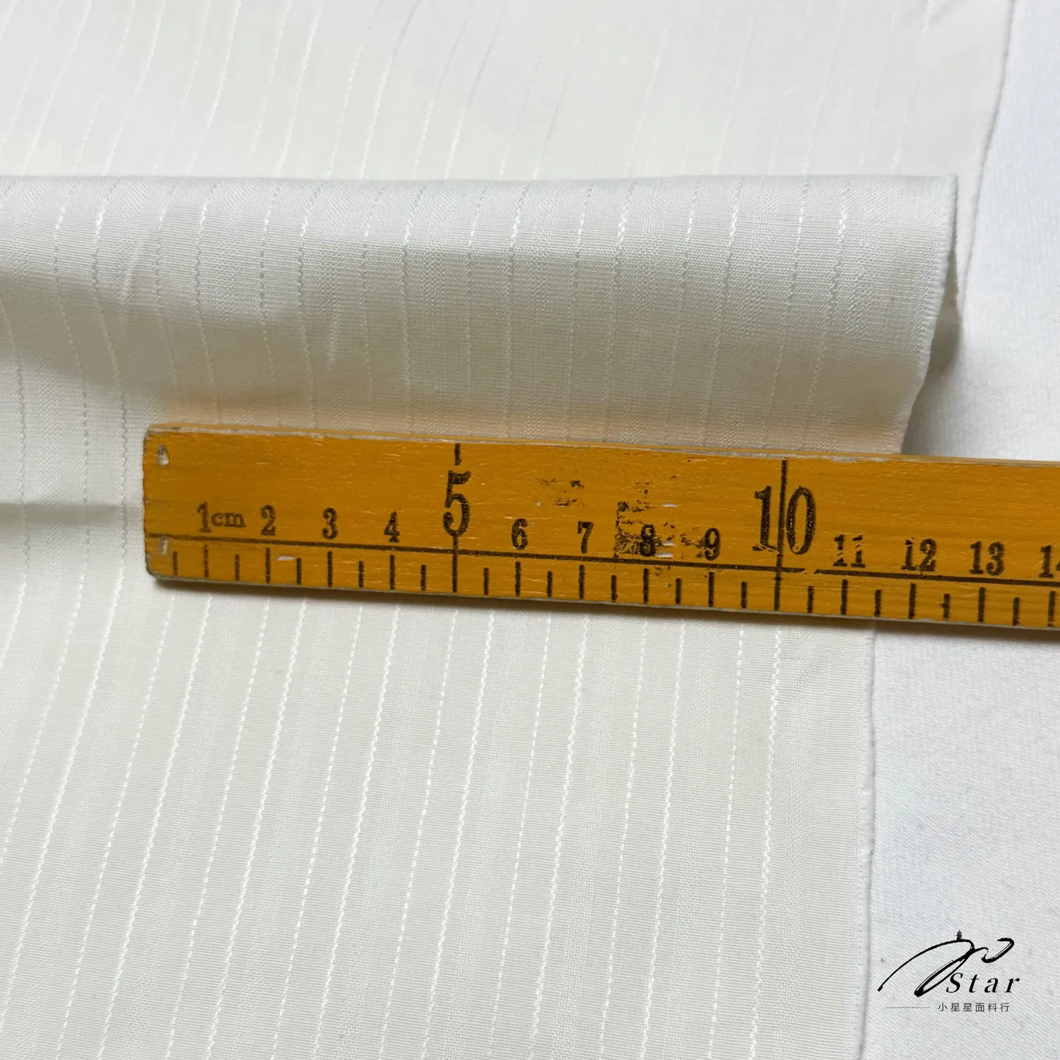Thick Crisp 38 Momme White Striped Silk Cotton Fabric Suit Coat & Trousers Silkworm Silk Satin Fabric