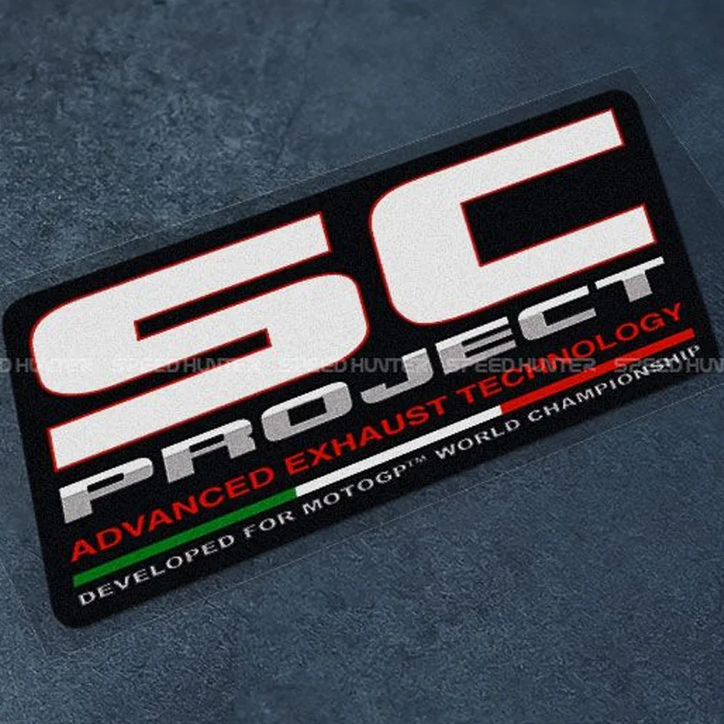 Waterproof decorative reflective sticker For SC PROJECT exhaust sticker Titanium alloy GP pipe sticker Motorcycle sticker image 6