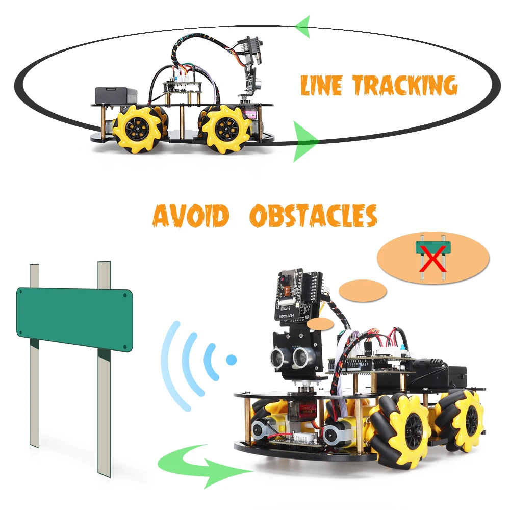 ESP32 Cam Smart Robot Car Kit for Arduino Project with Super ESP32 Wifi Camera Programming Coding Robotics Educational Kits