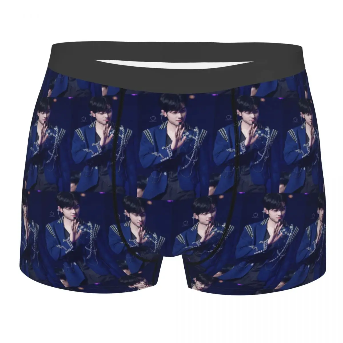 Boxer Underpants Shorts Cha Eunwoo Astro Cha Eun Woo Singer Panties Male Soft Underwear for Homme Man Boyfriend Gift