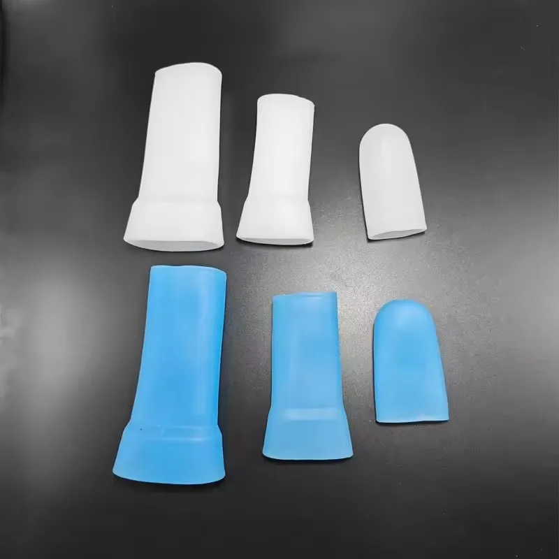 S/M/L Silicone Sleeve For Penis Extender Pump Enlargement Glans Protector Cap Replacement Penile Stretcher Clamping Kit Sex Toys