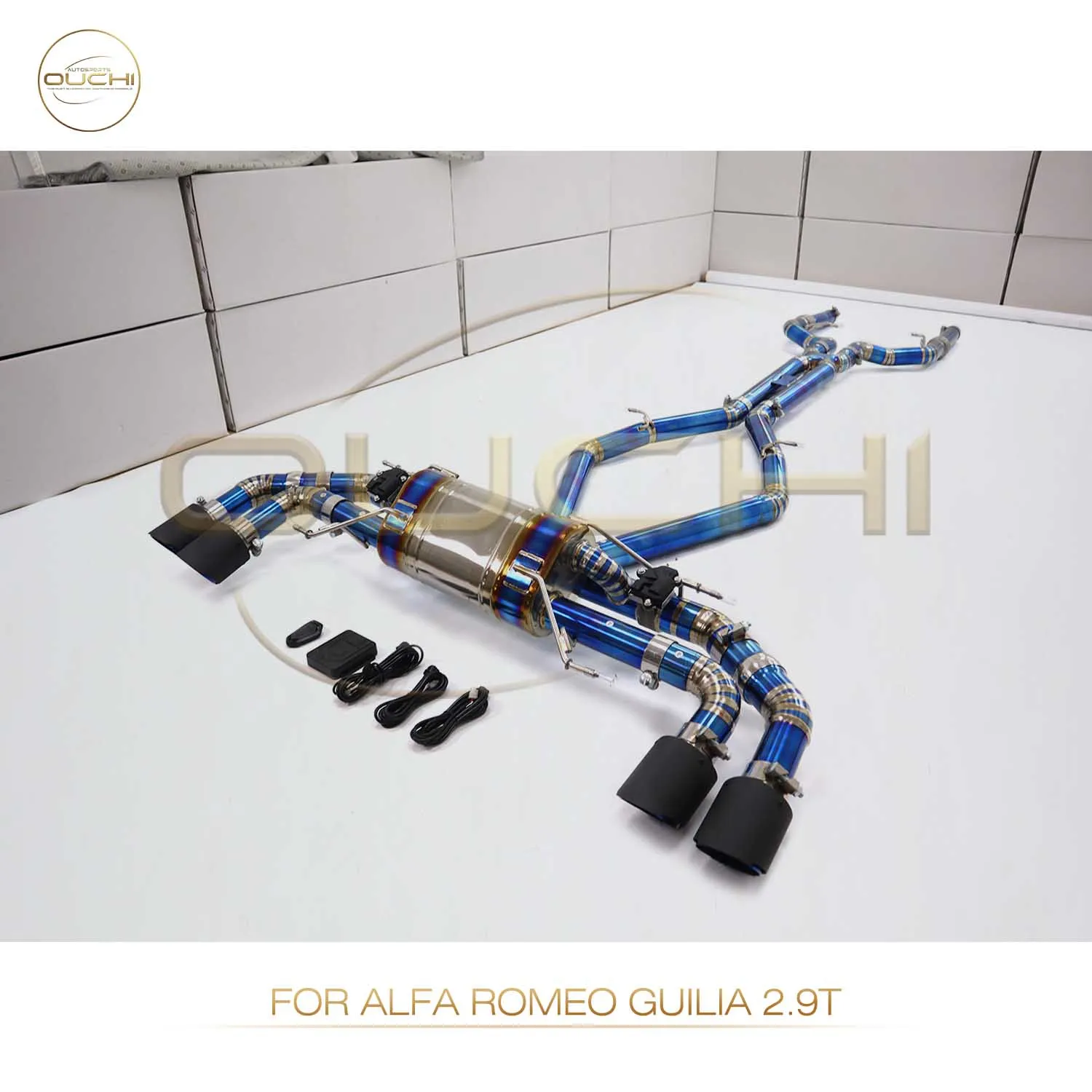 

Ouchi Titanium Alloy Catback Exhaust System for Alfa Romeo Guilia 2.9T High Performance Automotive Accessory