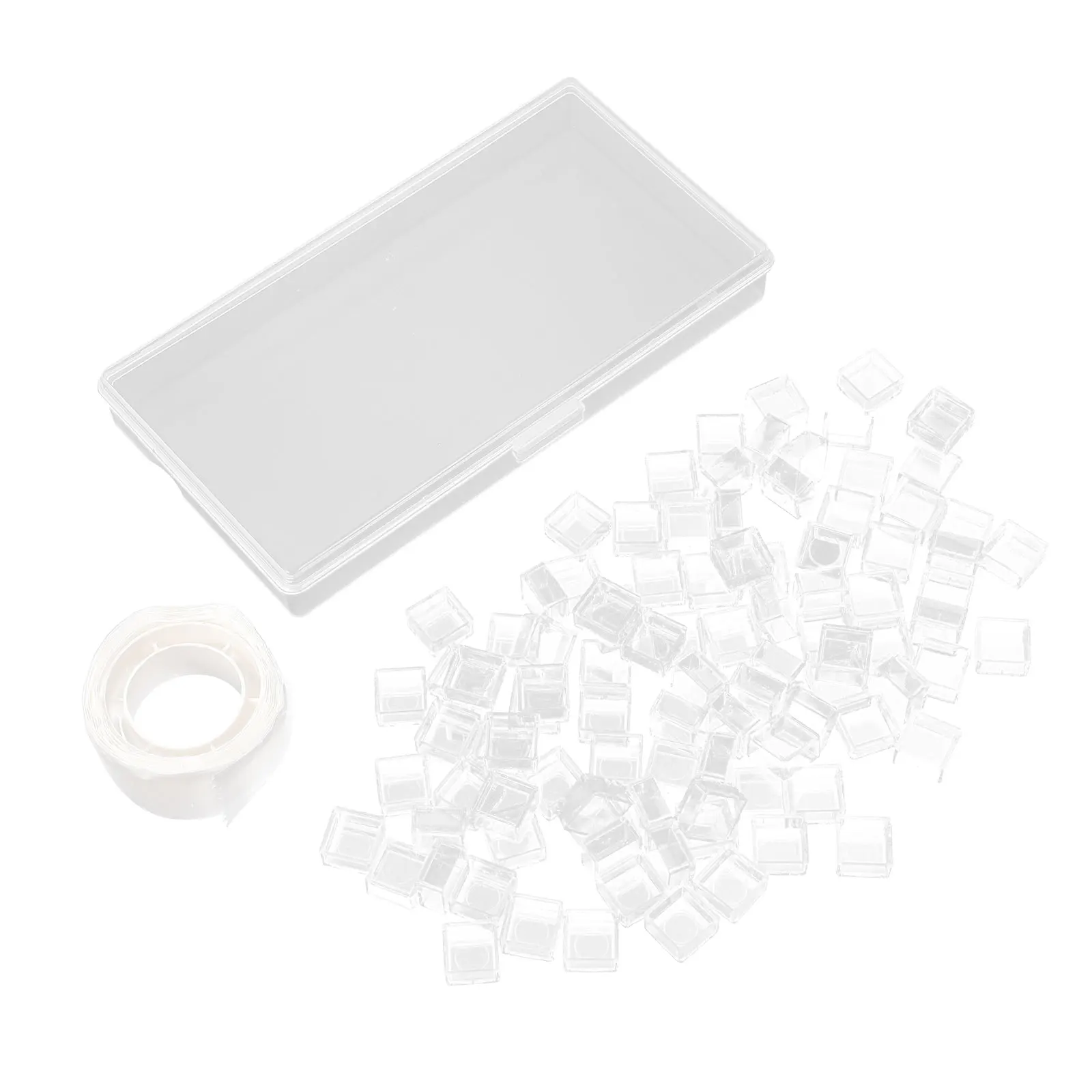 

Transparent Plastic Watercolor Palette Boxes Portable Mini Divided Case for Painting Amateur Professional Artists Students Kids