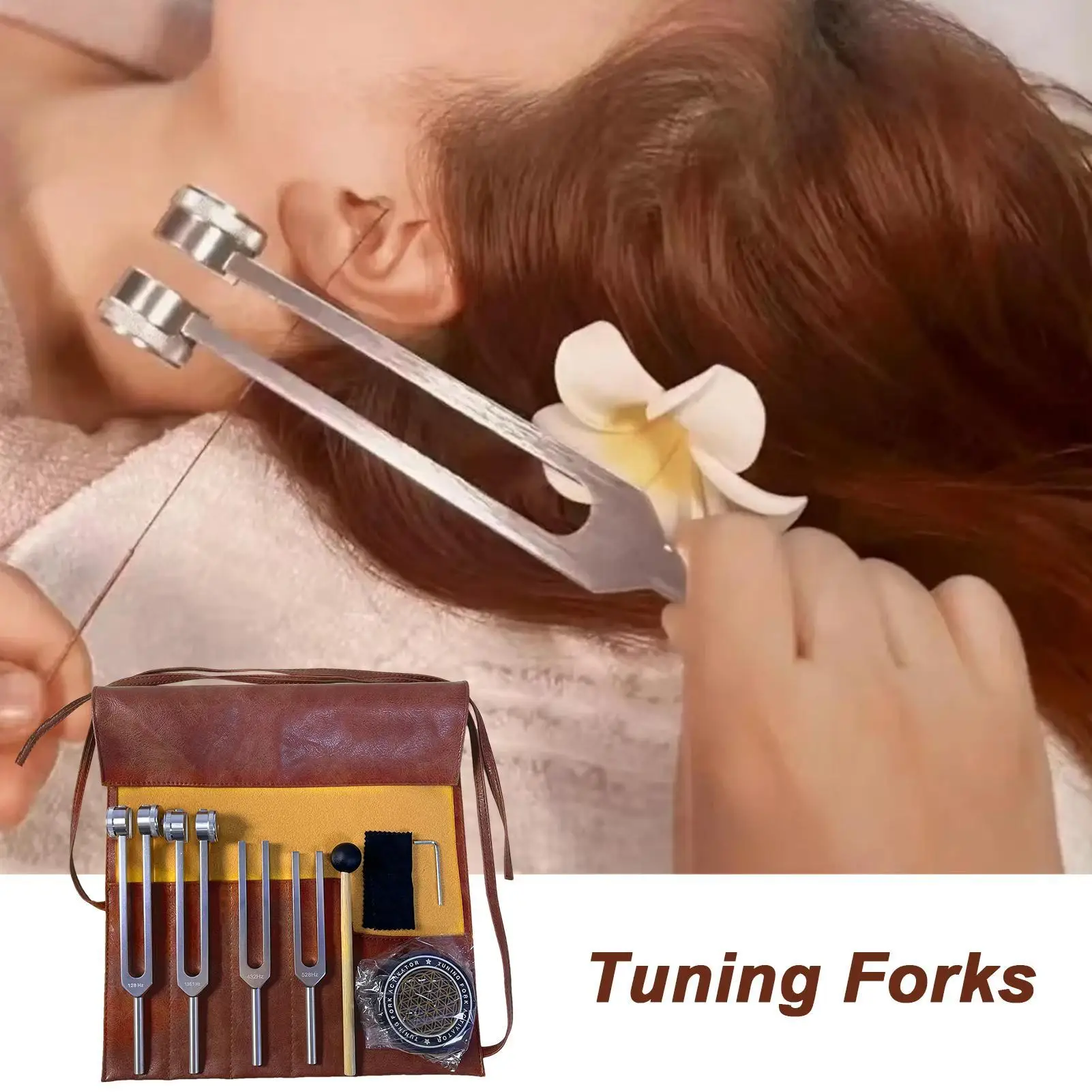 Tuning Fork Instruments Frequency Tuning Forks With Activator 128HZ 136.1HZ 256HZ 384HZ Sensory Percussion Tuner Tools For