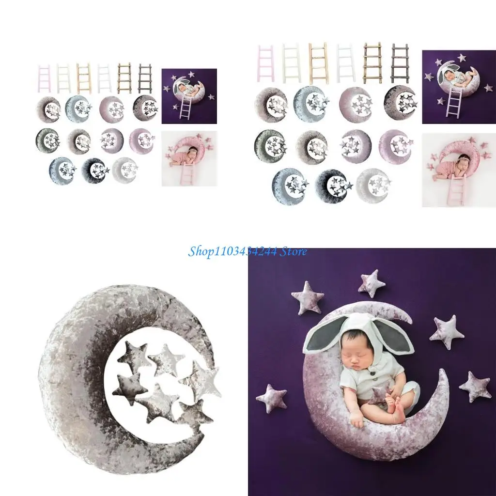 

Новорожденный фотосессия реквизита Moon Star Props Set Photo Decor Pired Deash
