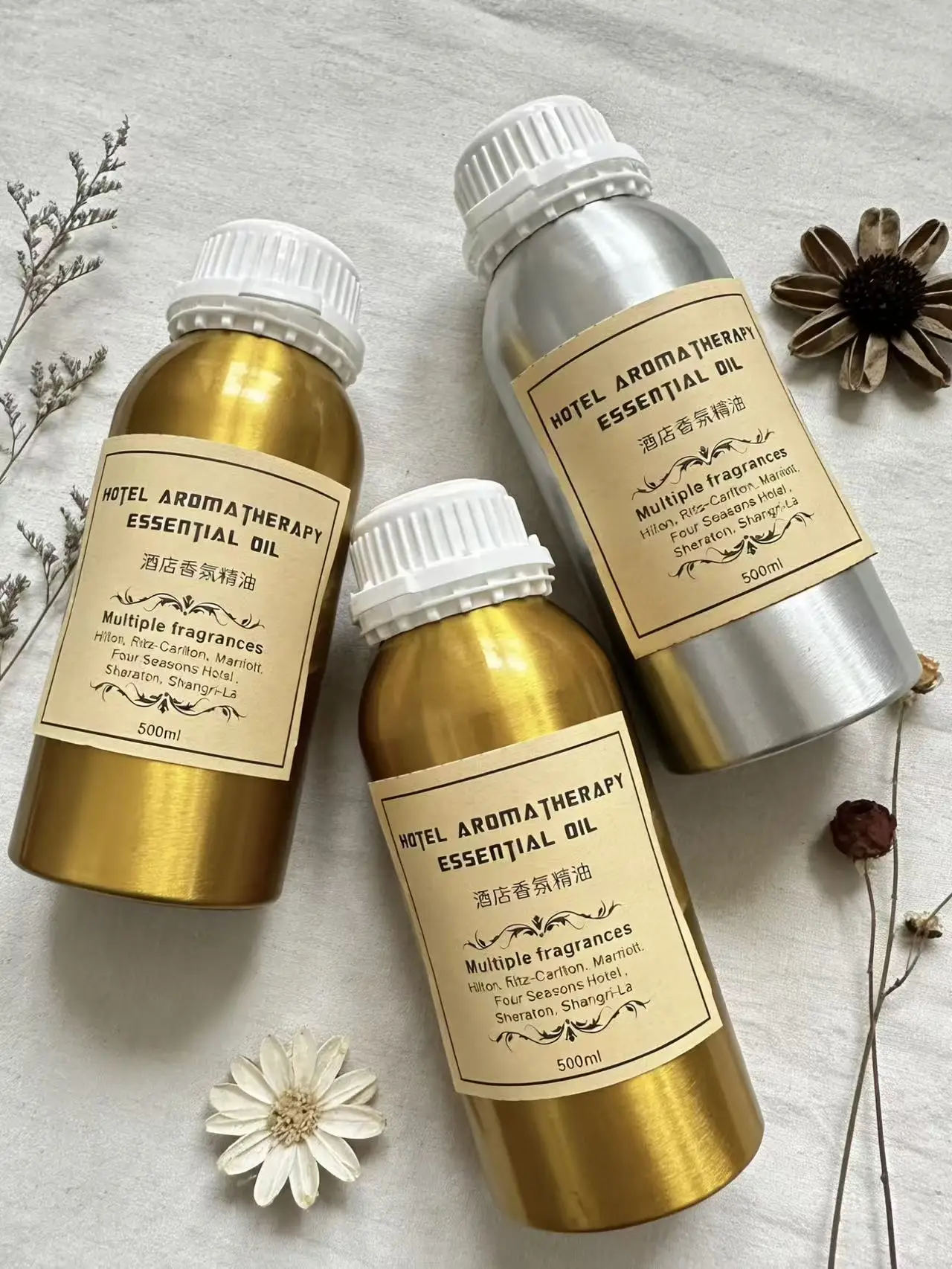 500ML Essential Oil Diffuser Refill for Electric Aromatic Humidifiers Air Freshener and Purifier for Hotels Cars and Home