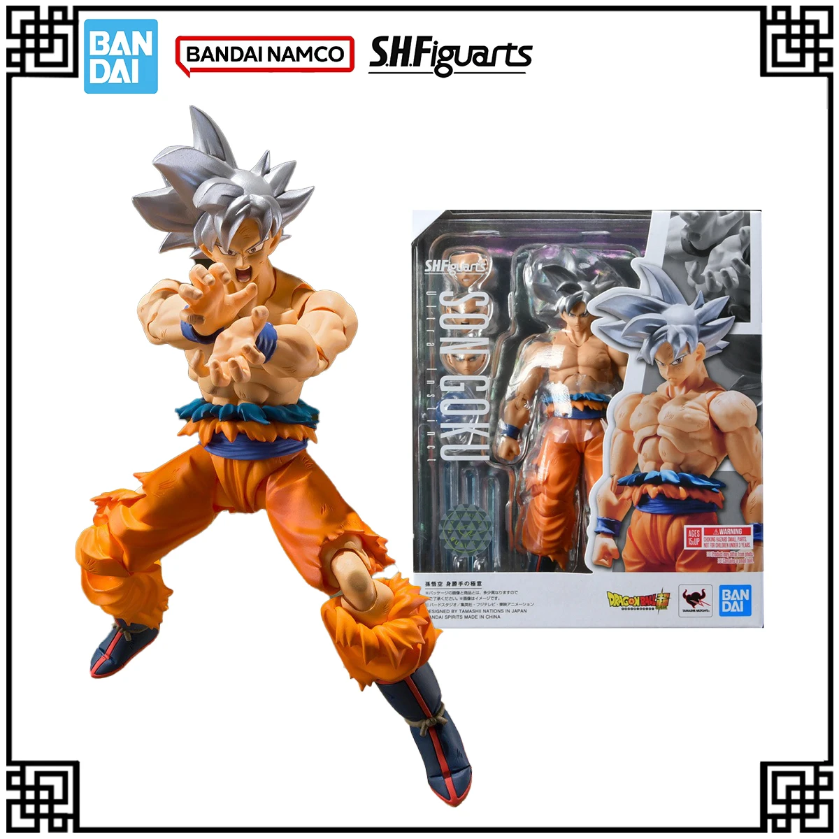

In Stock Bandai Genuine Original SHF Dragon Ball Anime Figure SON GOKU ULTRA INSTINCT TOYOTAROU Edition Action Figures Toys