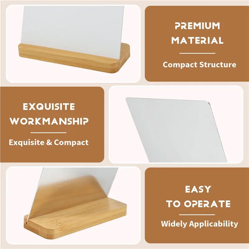 Must Have 6 Pack Sublimation Photo Frames Blanks 5 X 7 Inch Heat Transfer Metal Picture Frames With Wood Base DIY Photo Prints