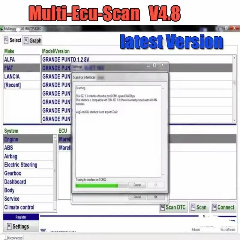 

Multiecuscan-escáner V4.8 para Fiat, Chrysler, Dodge, Jeep, Suzuki, Software 2024, ELM327, adaptador plano, sin registro, ADM