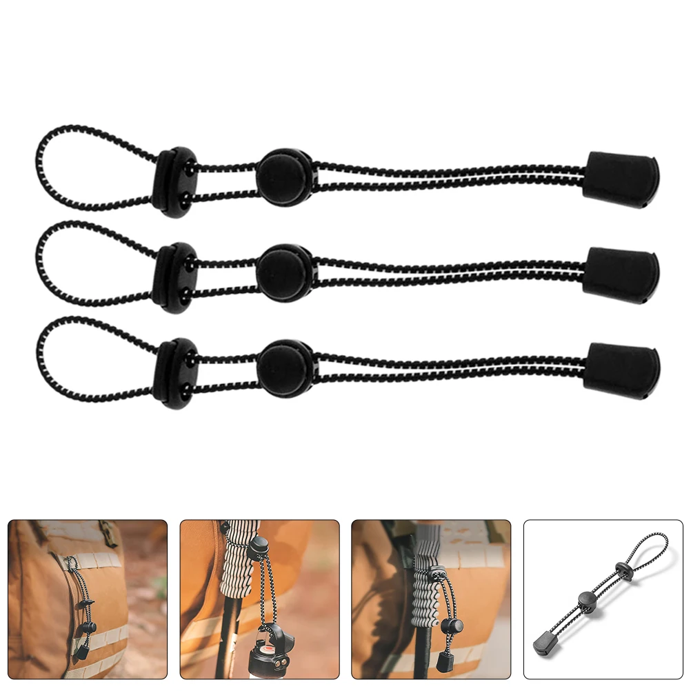 

1PC Mountaineering Bag Buckle Elastic Rope Black Replacement Stick Trekking Pole Holder for Backpack Hiking Camping