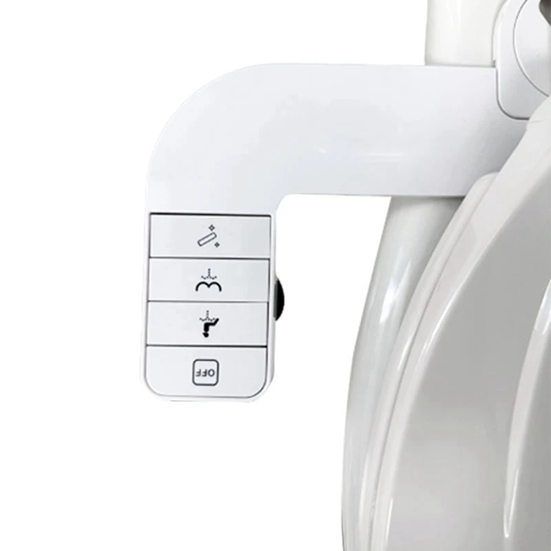 

Bidet Attachment Non-Electric Sprayer Adjustable Water Pressure For Toilet Dual Retractable Nozzles For Toilets Seat A Durable