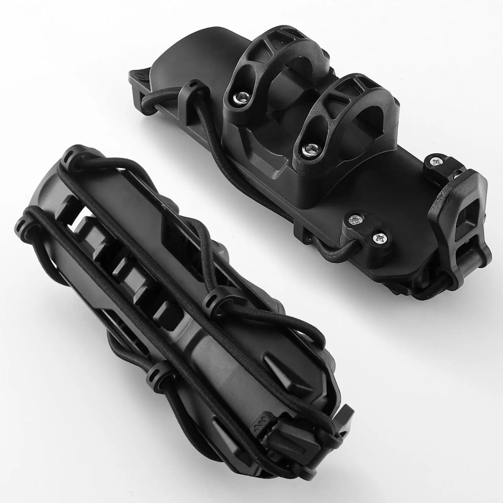 Secure Motorcycle Beverage Holder Luggage Rack for Universal Crash Bars 25mm Rail Mount Low Profile Plastic Silicone Cage