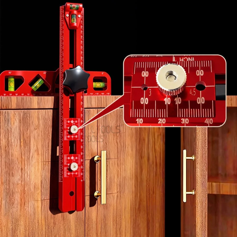 Foldable Woodworking Activity Angle Ruler Combination Level with Bubble Gauge Magnetic Measuring Ruler Precision Marking Tools