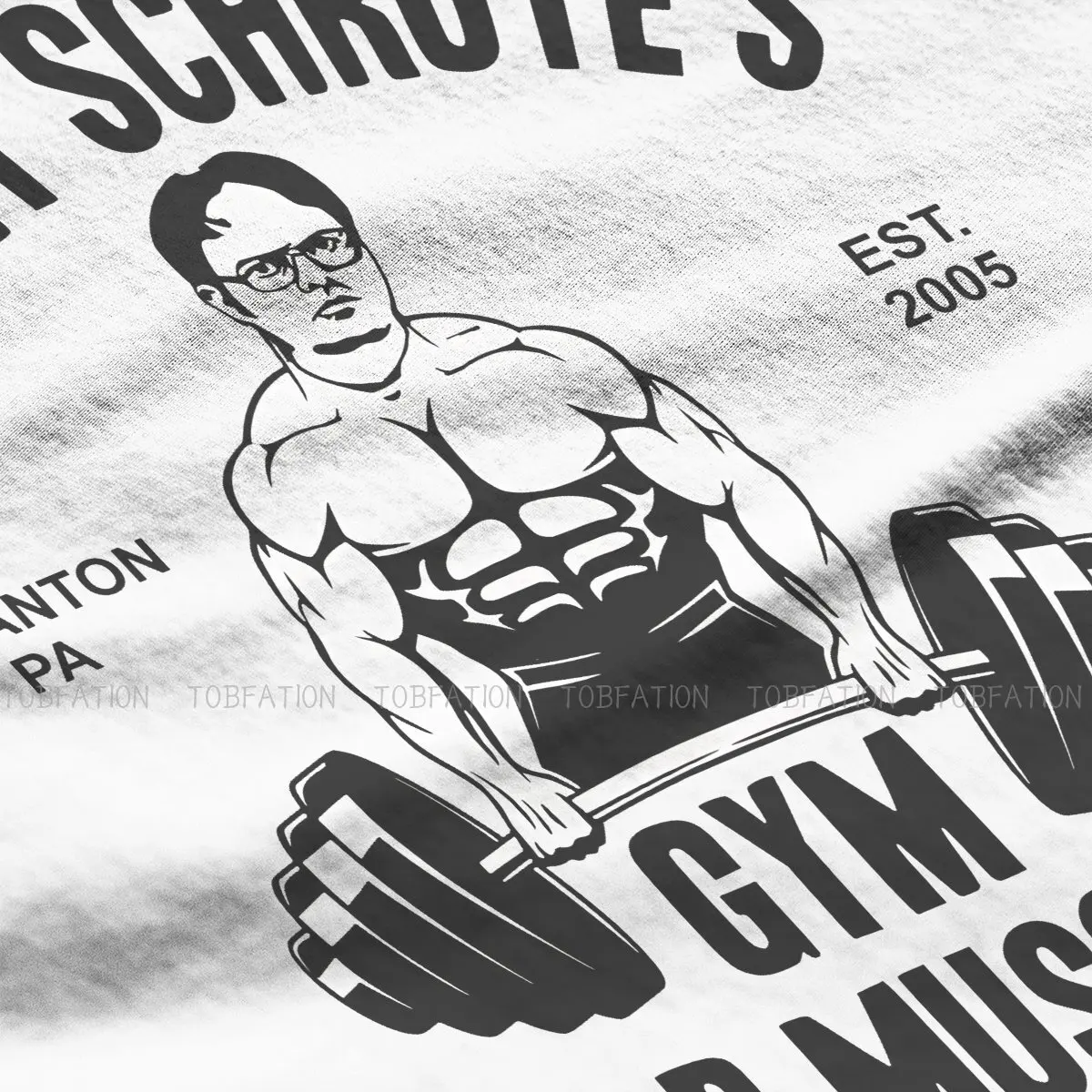 Dwight Schrute Gym for Muscles Classic Harajuku TShirt The Office Jim Halpert TV Leisure T Shirt Male Tee Special Gift Clothes