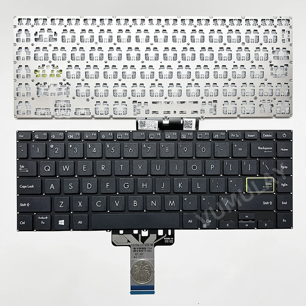 Keyboard US/Latin/Spanyol/RU untuk ASUS Vivobook D413 D413D D413DA X413 X413EA X413FA X413FF X413J X413JA X413JF X413JP M413 M413D M413DA M413I M413IA S413 S413DA S413EA S413FA S413IA K413