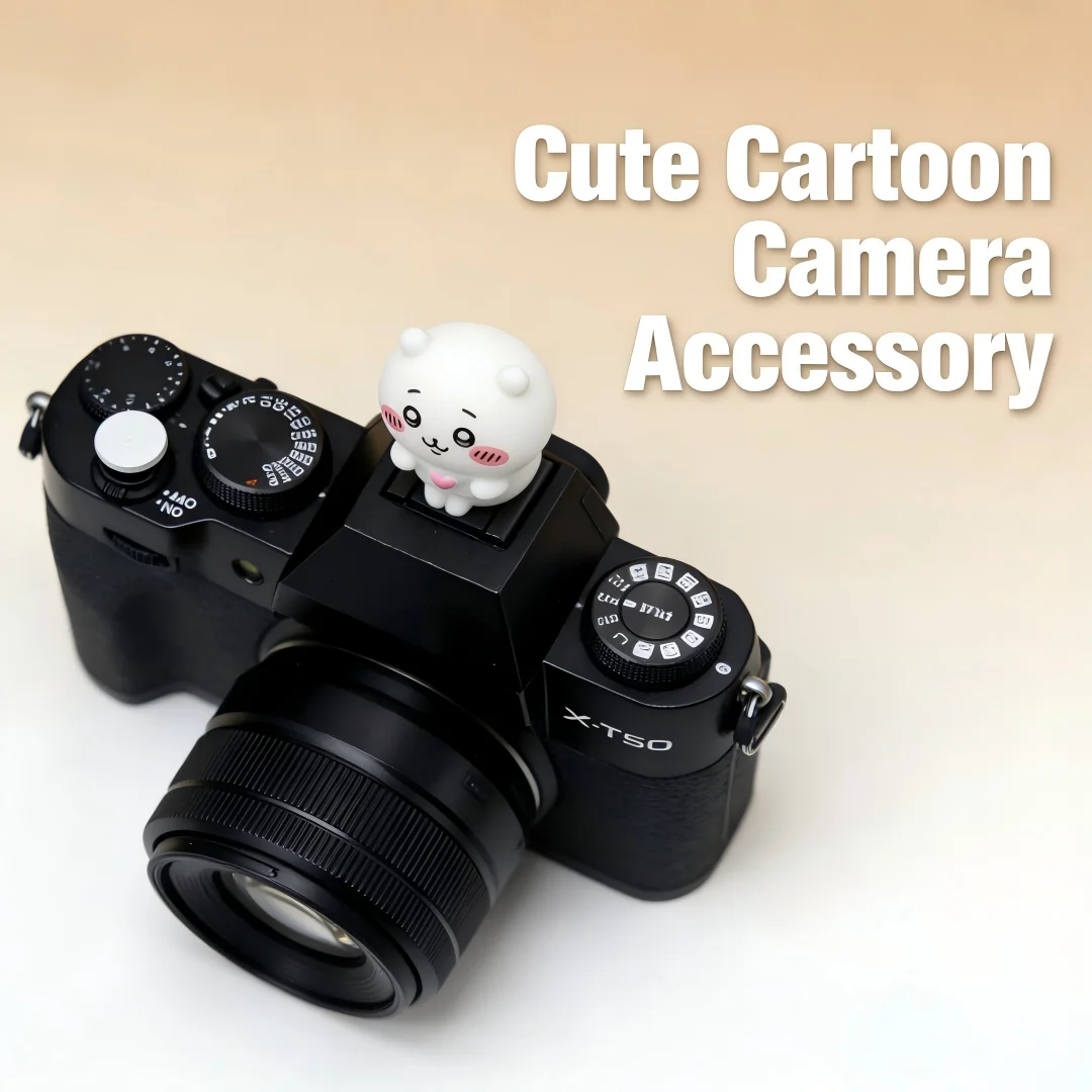 Cute Xiao Ba Series Hot Shoe Cover for Leica Q2 Fuji X100V X-T5 Sony ZV-1 Canon EOS R5 Nikon Z5 Camera Accessories view 5