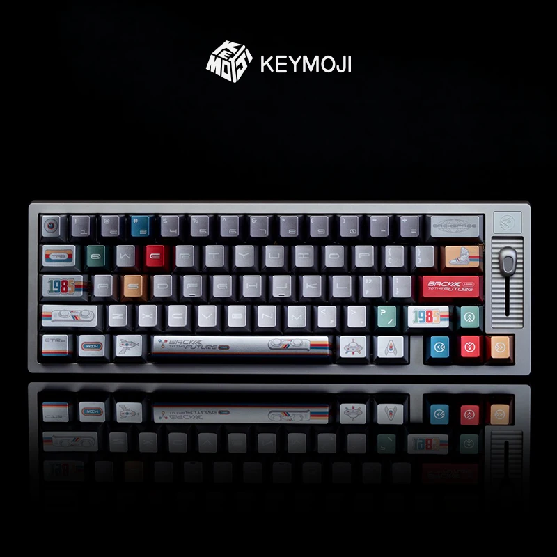 KEYMOJI Back To The Future Keycap Set 138 Keys Cherry Profile for Mechanical Keyboard
