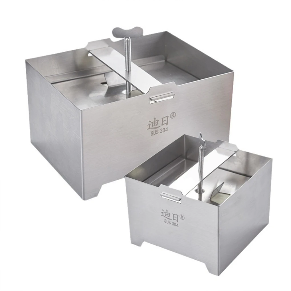 

Convenient Cutting Tofu Mold With Drainage Holes For Easy Homemade Tofu Made Of Sturdy 304 16*12*9CM