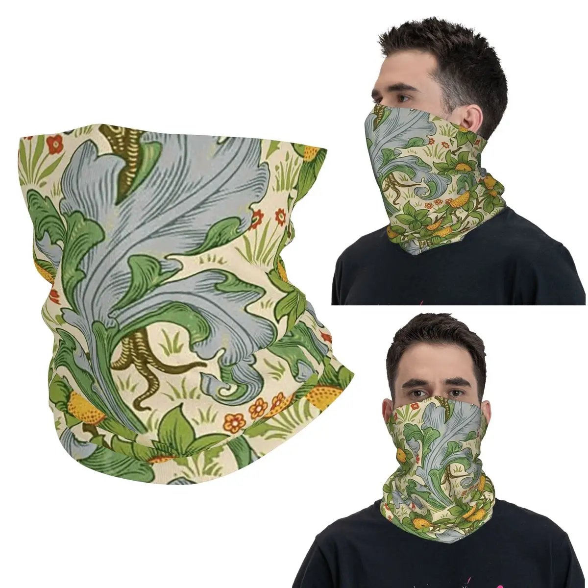 

Уильям Моррис с цветочным текстильным узором, бандана, гетры, маска с принтом, шарф, теплый велосипедный шарф, походная рыбалка