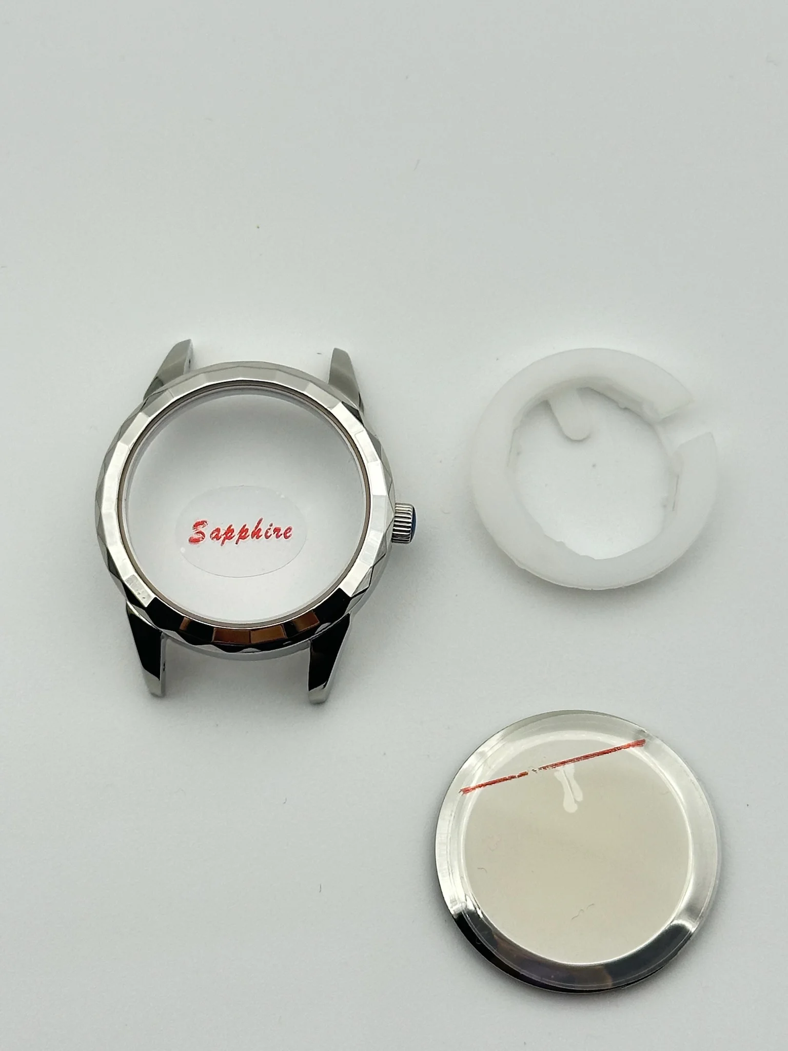 

29mm Sapphire Glass & Stainless Steel Watch Case - Compatible with VJ22 Quartz Movement