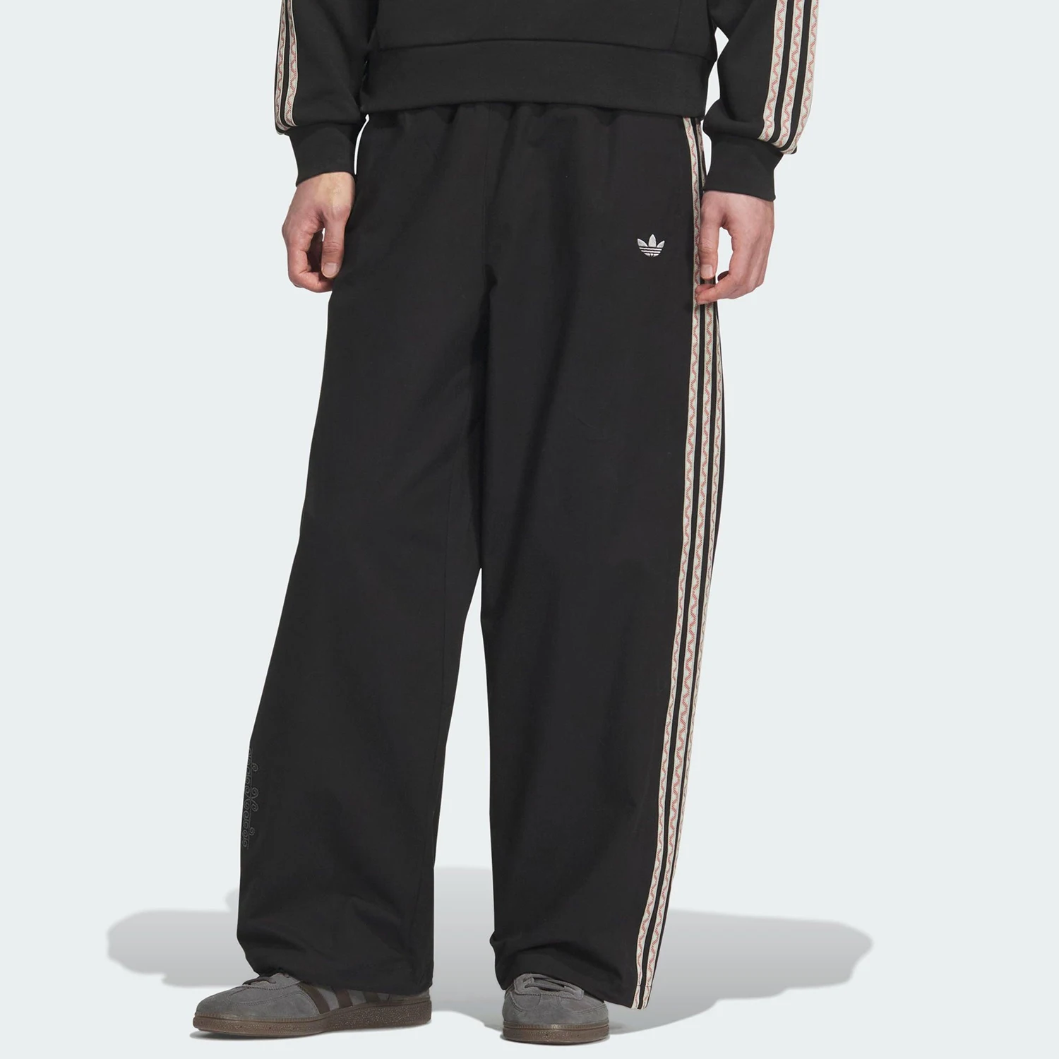 

Оригинальные мужские тканые свободные повседневные спортивные брюки Adidas Three Leaf KC0114