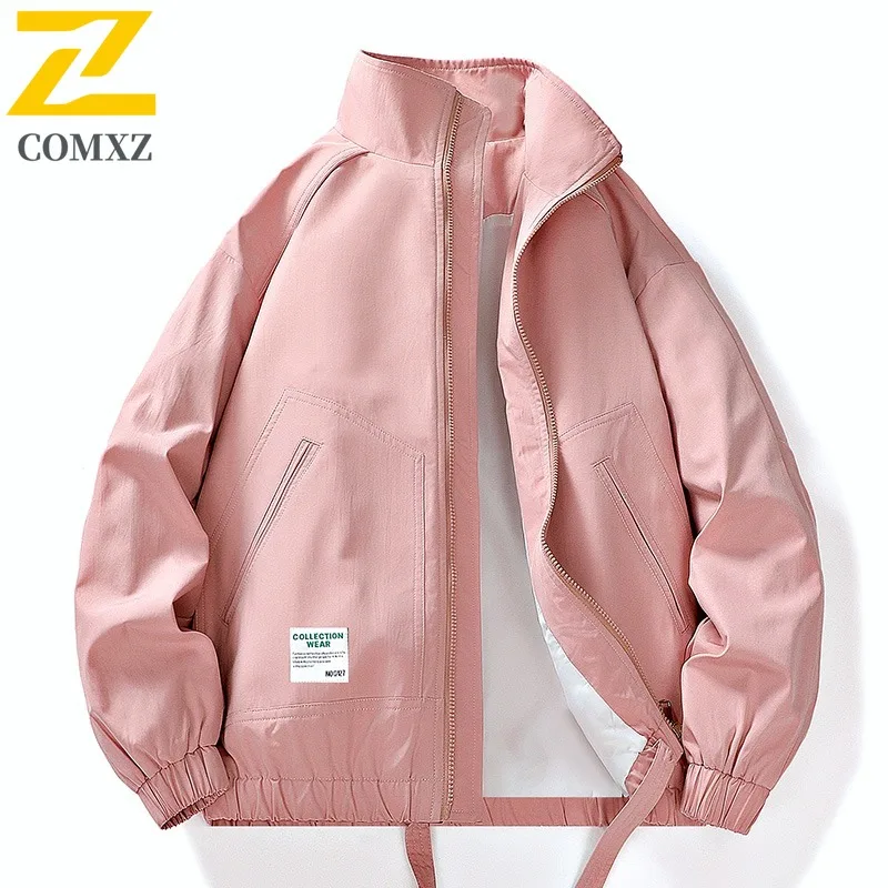 

COMXZ 2025, оригинальная Copyright Factory Main Push, весенняя новая высококачественная студенческая куртка с длинными рукавами, молодежное свободное пальто, мужская мода