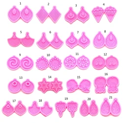 LX9D Earring Resin Molds Jewelry Casting Mold DIY Making Craft Mould for Women Earrings Pendant Crafts Gift Supplies