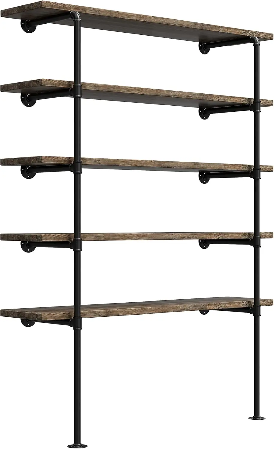 IDIY Open Bookshelf,Hung Bracket,Home Improvement Kitchen Shelves,Tool Utility Shelves, Office Shelves, Pipe Shelving