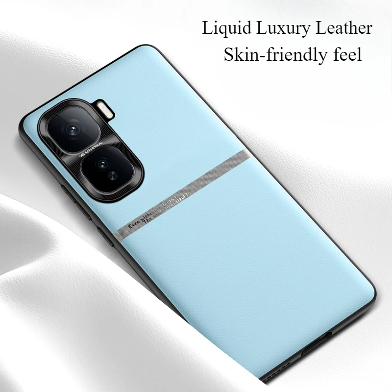 Case For VIVO iQOO Neo10 Pro Waistline Luxury Liquid Leather Skin-friendly Cover For iQOO Neo 10 10Pro Shockproof Bumper Funda