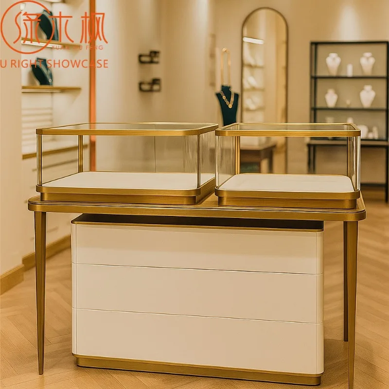 custom.Custom Jewelry Showcase Display Cabinet Luxury Lockable Jewelry Display Cabinet