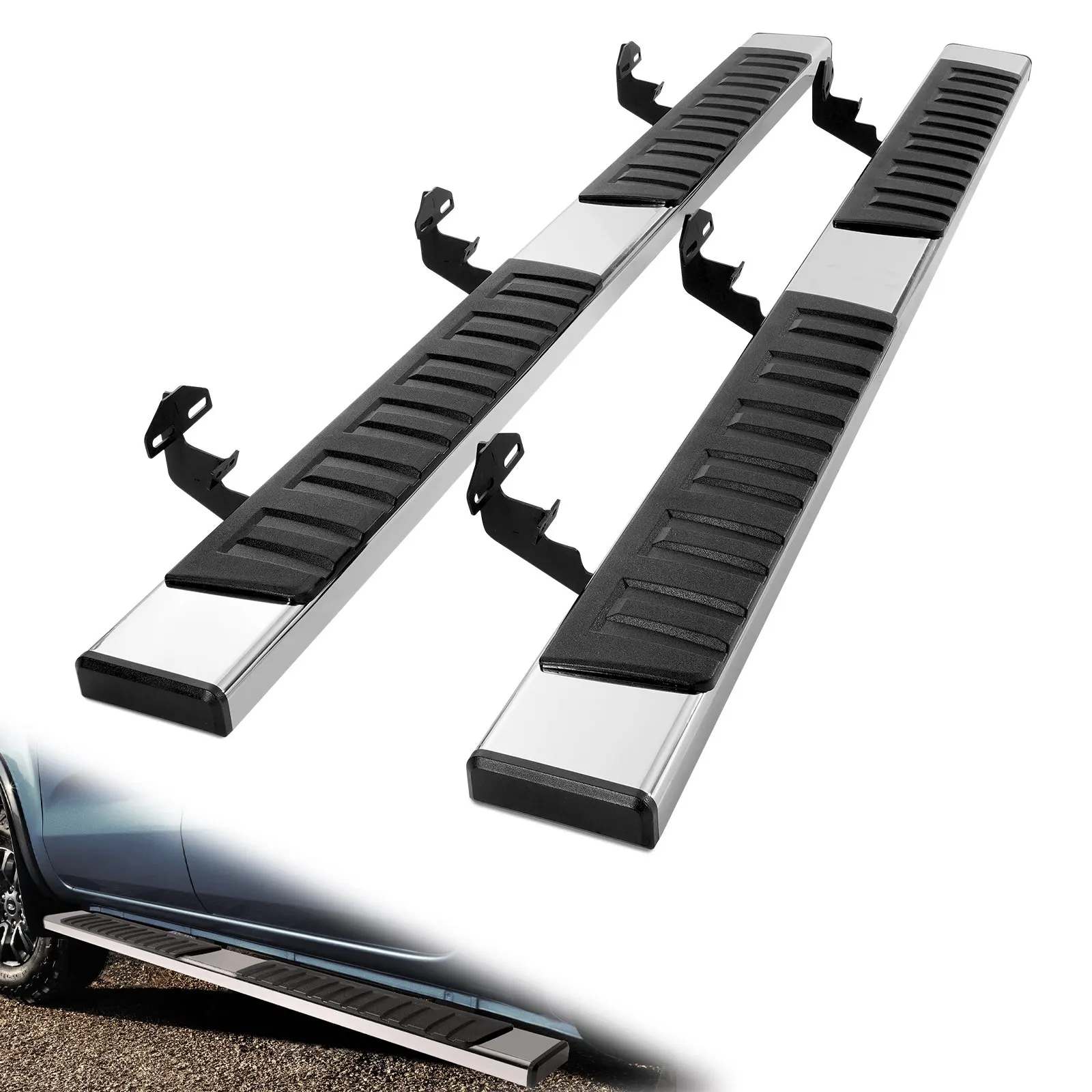 

Running Boards, 6' Step Bars Compatible With 2009-2018 Dodge Ram 1500 2010-2023 Ram 2500 3500 Includes 2019-2023 Classic Crew