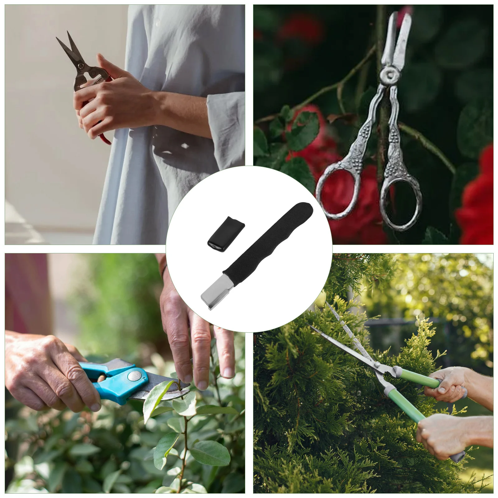 

Scissor Sharpener Portable Alloy Plastic Handheld Sharpening Tool for Kitchen Garden Cutlery Use Cutting Tool Sharpeners