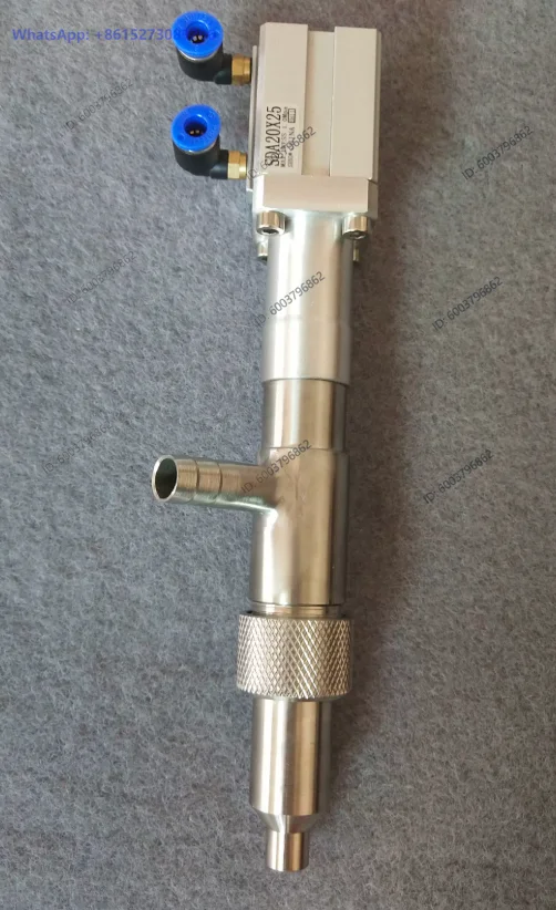 Stainless Steel Piston Milk Paste Yogurt Grease Liquid Bottle Filling Nozzle with Manual Valve Spare Parts for Filling Machine