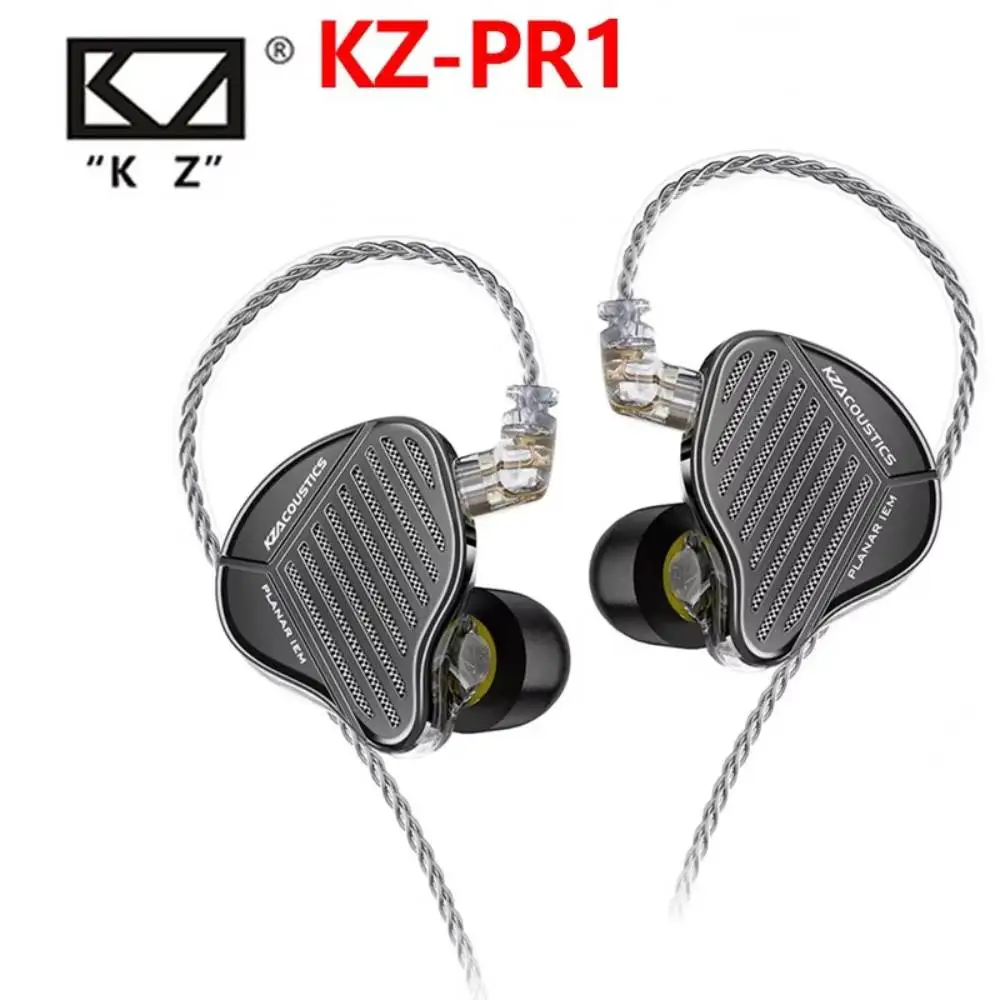 KZ PR1 In Ear Wired Earphones 13.2MM Planar Magnetic IEM Wired Headphones HiFi Headset Game Sport Earbuds Unit 3.5mm Plug