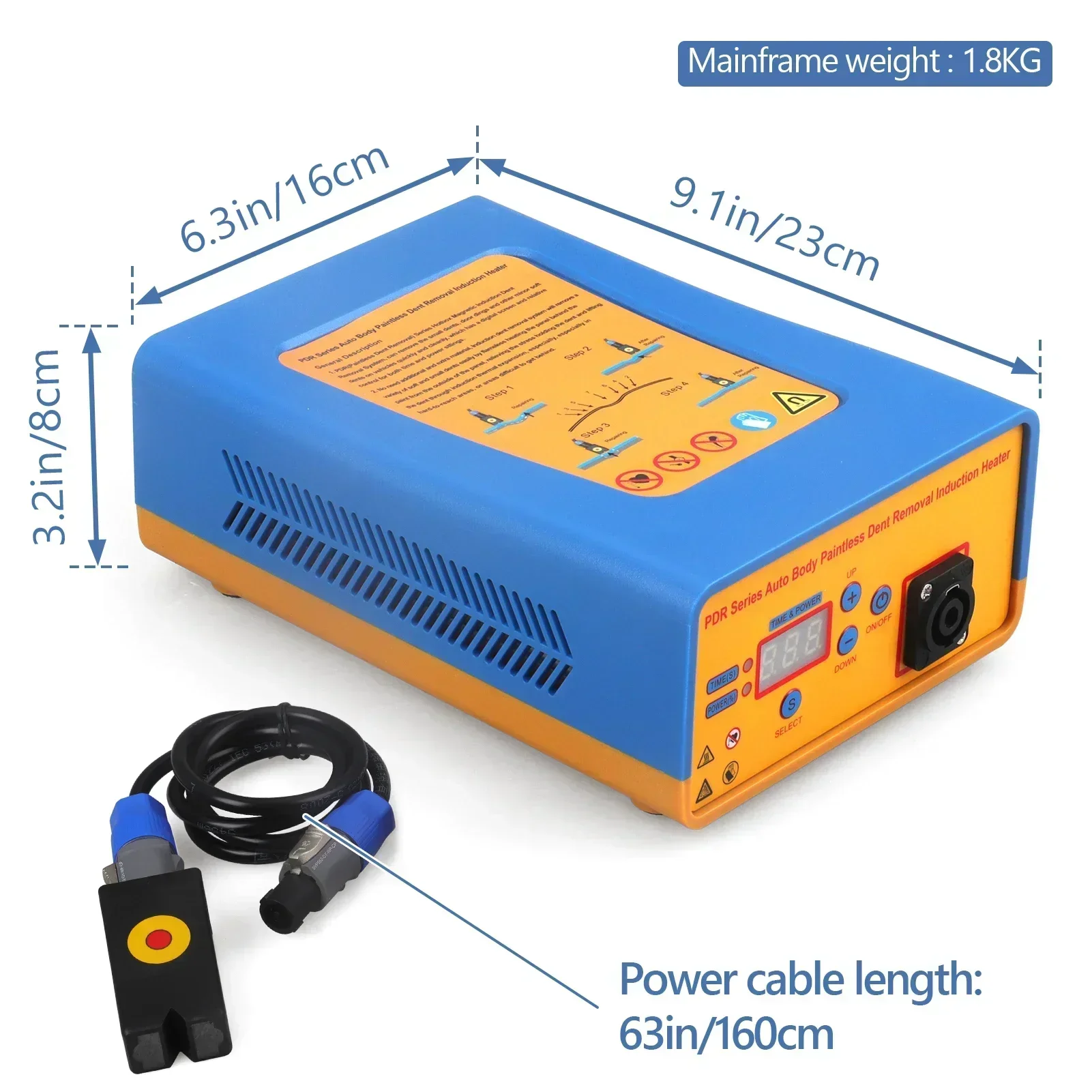 NEW PDR Induction Heater Auto Body Dent Removal Induction Heater Removing Paintless Dent Repair Tool 220V 150KHZ