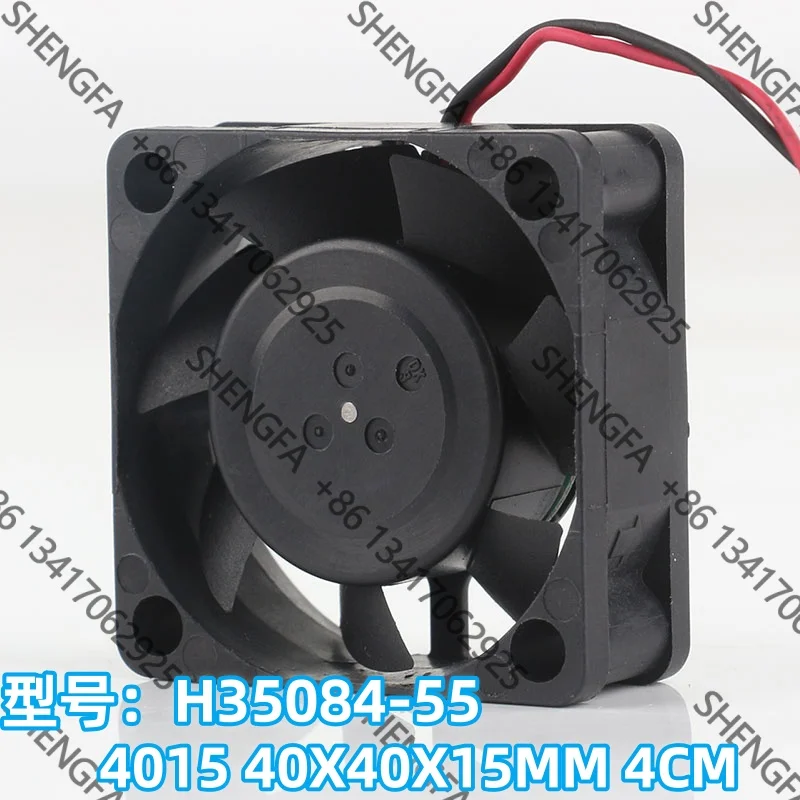 Original new Nidec 5V 12V 48V 4015 4CM 40X40X15MM 2-wire Frequency changer ultra-silent H35084-55 cooling fan DC 24V 0.09A