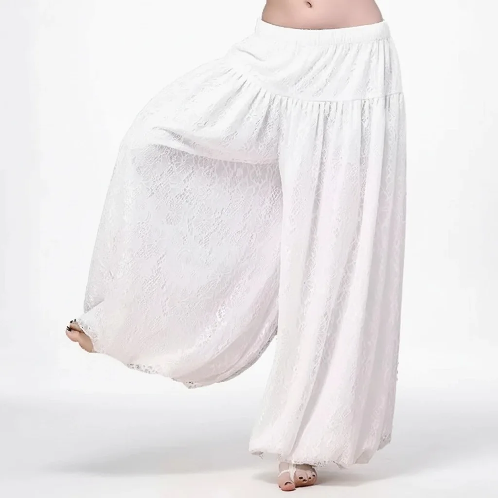 Nowoczesne stroje do tańca brzucha w stylu tribal ATS, akcesoria, damskie bloomersy do tańca cygańskiego, haremki, ażurowe spodnie, koronkowe pantalety