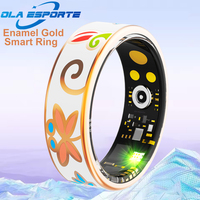New Enamels Craftsmanship Smart Ring for Women Sleep Monitor Blood Oxygen Measurement SmartRing Blood Pressure Multi-sport Modes