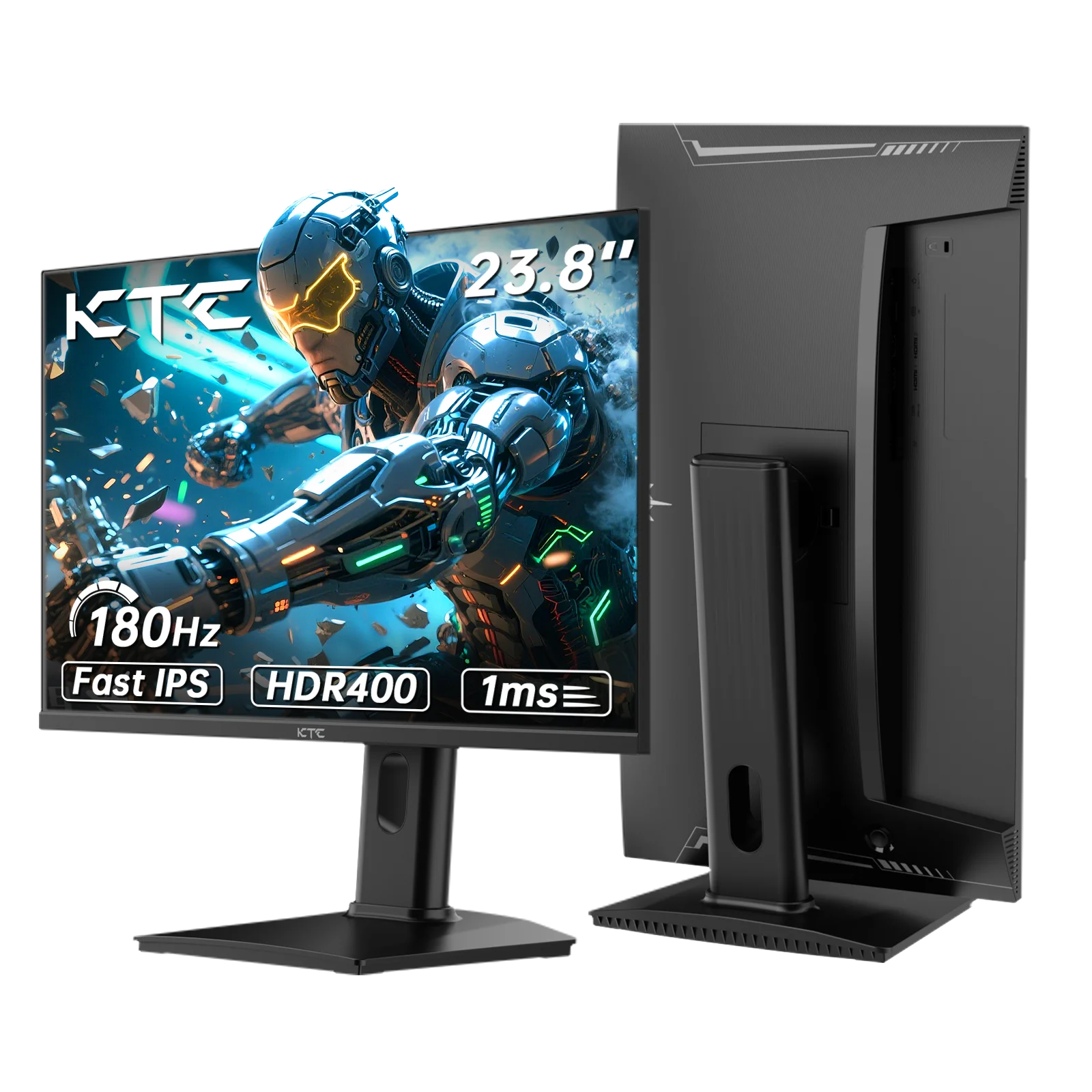 KTC 24 Inch Gaming Monitor 180Hz - 2K 1440P Computer Monitors, Fast IPS Monitor with HDR 400 H24T7