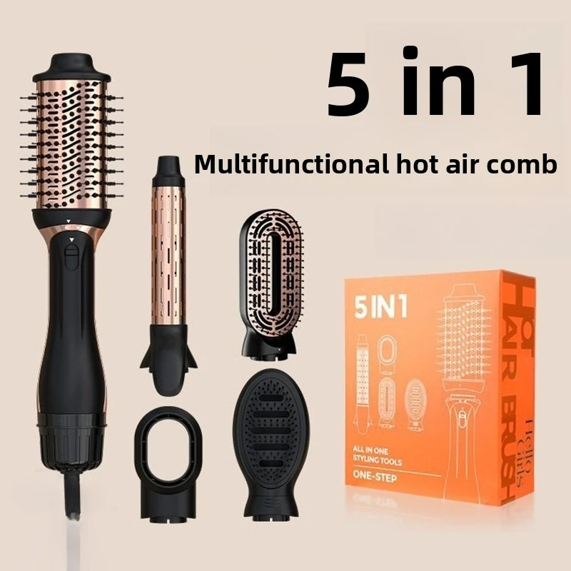Electric 5 in 1 Hair Dryer Styler Hairs Modeling Brush Heated Curls Brushing Machine Professional Hairs Styling Appliances