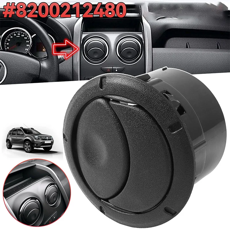

1/2/4pcs ABS Plastic Car Interior Dash Air Vent Cover for Dacia Duster /Logan MK1 MK2 /Sandero MK1 MK2 Black