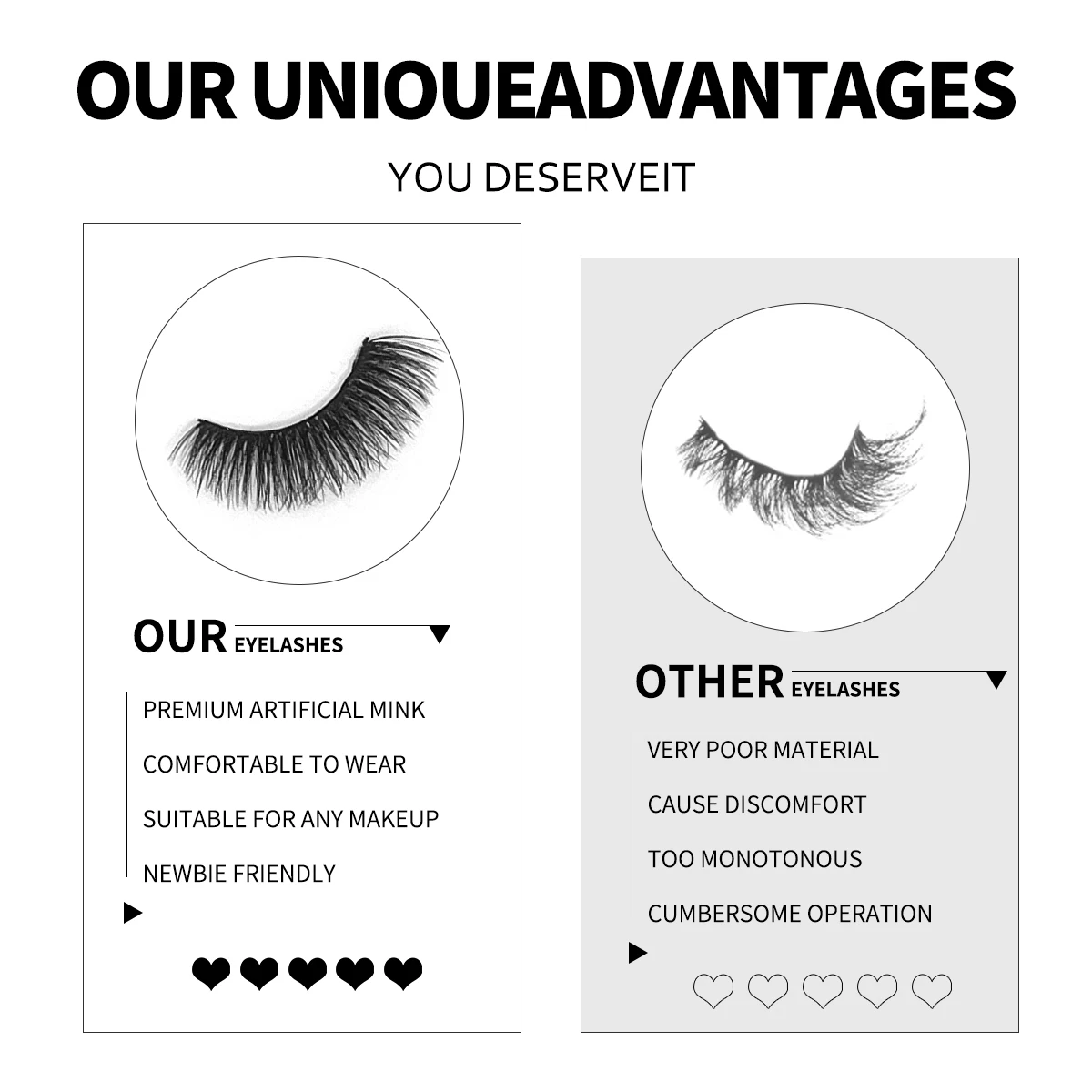 10 Pairs Simulation Cross Messy Eye Faux Mink Eyelashes Handmade False Eyelashes Natural Nude Makeup 3D Curly Lashes