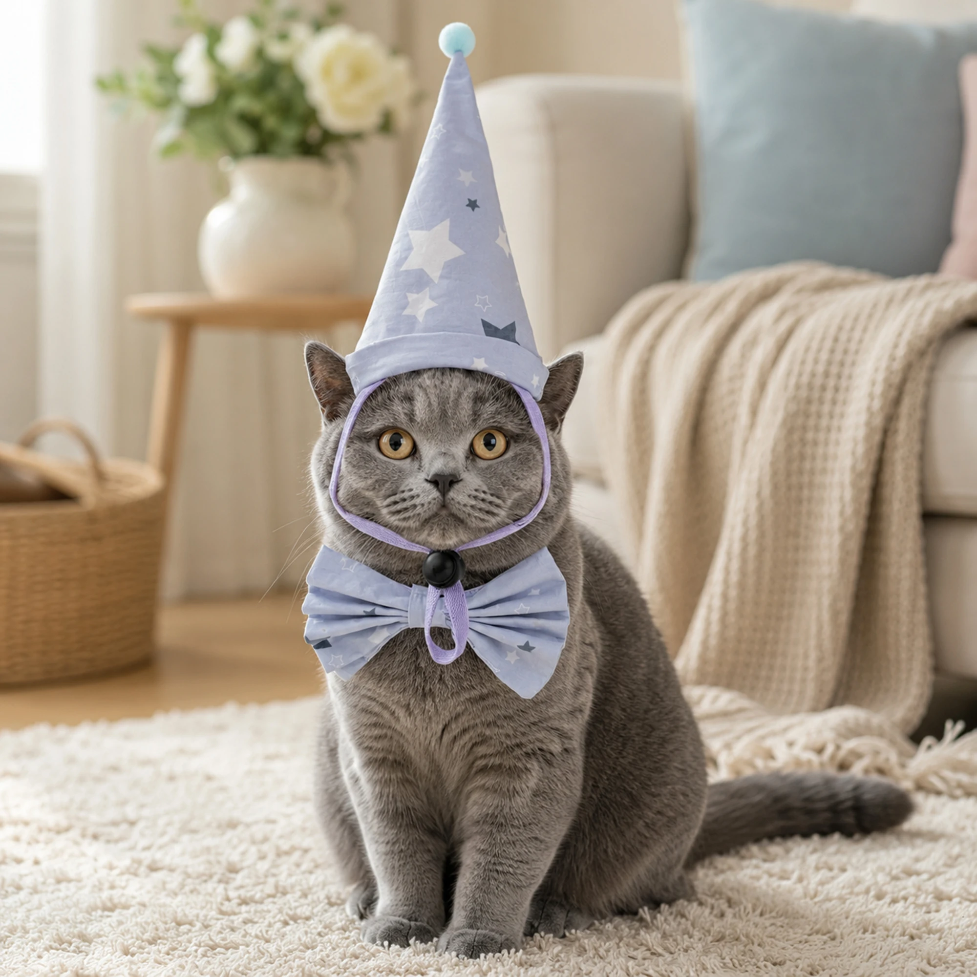 Pet Birthday Pointed Hat Brogue Set Of Clothes Kitty Festival Atmosphere Dressing Style Small Dog Cute Decoration Headwear