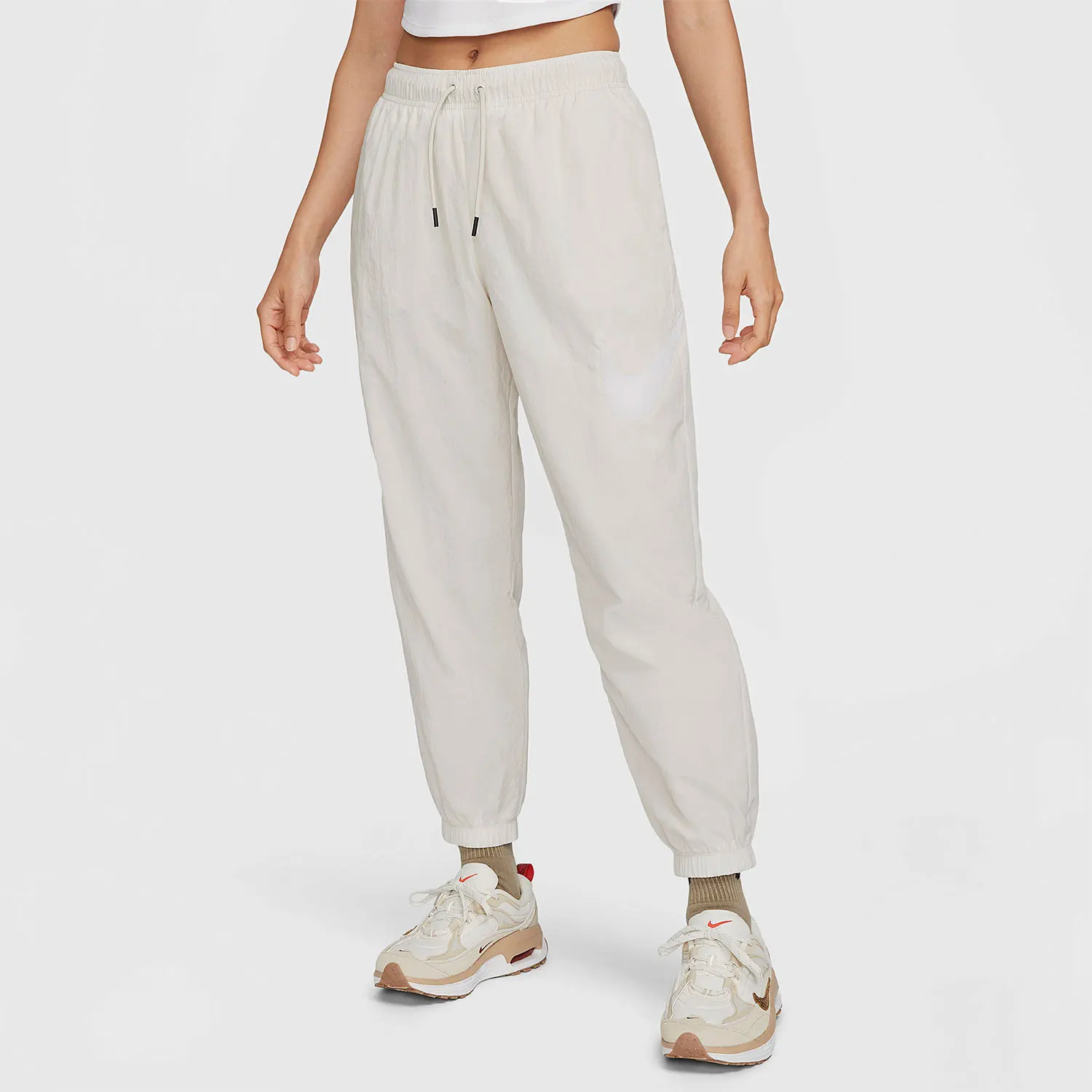 

Nike genuine sports women's breathable casual elastic woven leg tied pants DM6184-104