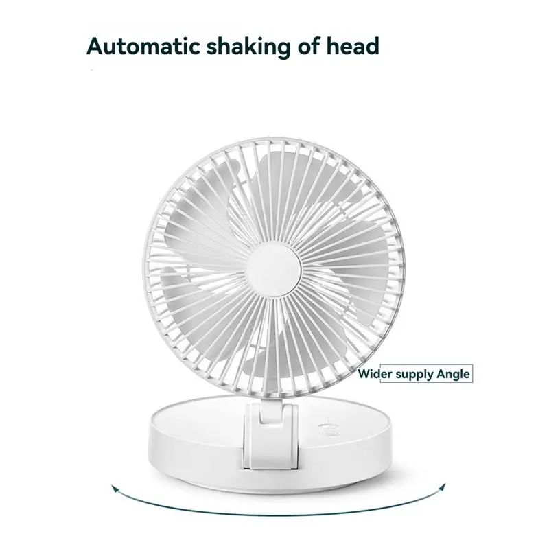 LITE-Portable Four Season Three Stage Fan Withflexible Wireless Folding Wall Hanging Year-Round Comfort B