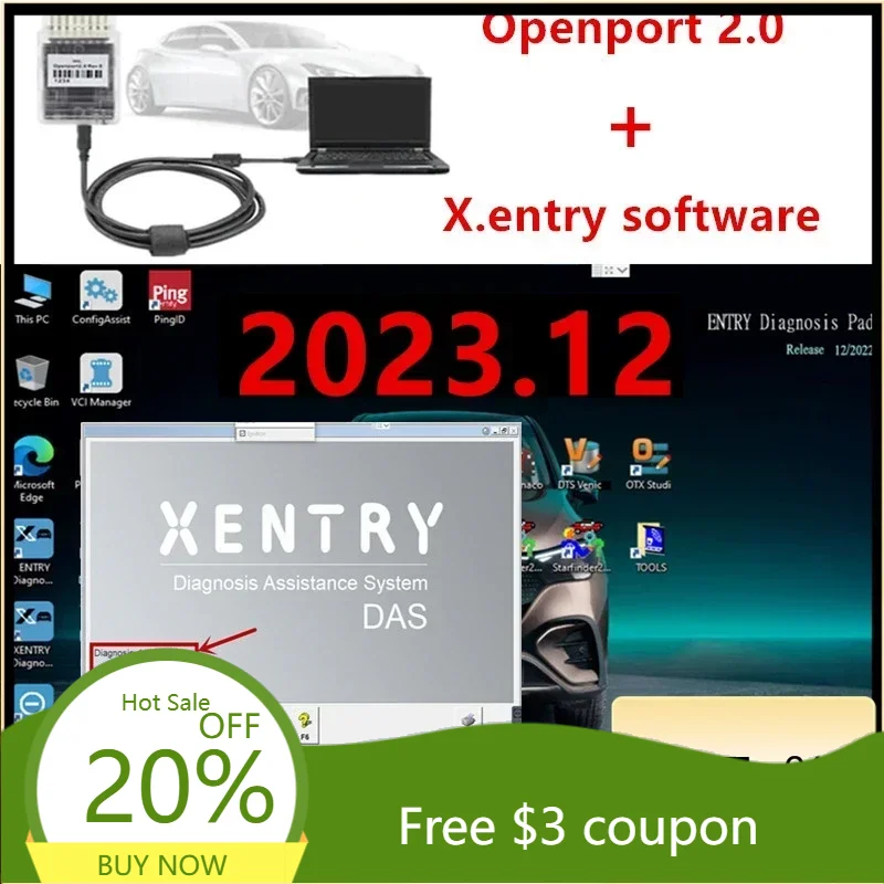 New Xen.try 2023.12 Diagnostic Software Remote Install with Tactrix Openport 2.0 ECU Chip Tuning Tool OBD 2 OBD2 Scanner Tool
