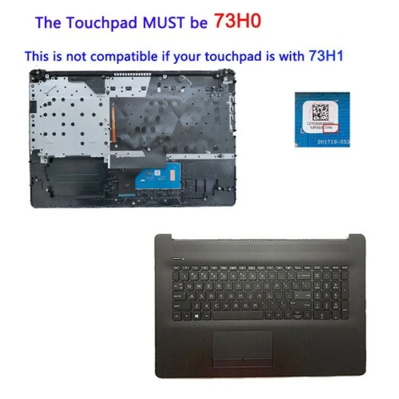 Y НОВИНКА для HP 17BY 17-BY 17-CA 17Z-CA 17T-BY верхняя крышка упора для рук с тачпадом клавиатуры
