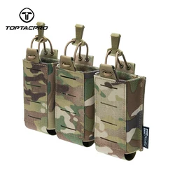 TOPTACPRO Tactical M4 Mag Pouch MOLLE Triple Mag Carrier taglio Laser 556mm caccia 8528